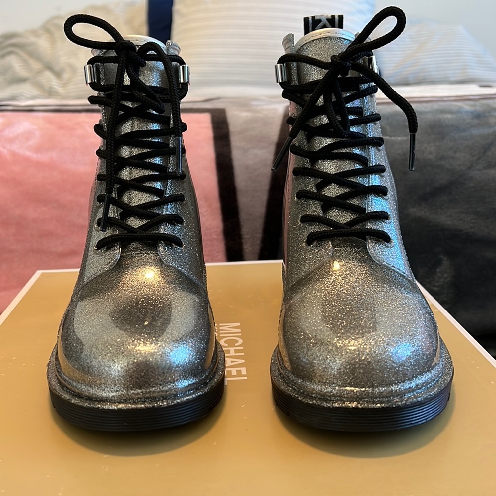 Brand New in box Michael Kors Tavie Rainbootie boots.